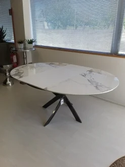 Tavolo Barone Bontempi in ceramica Rotondo allungabile