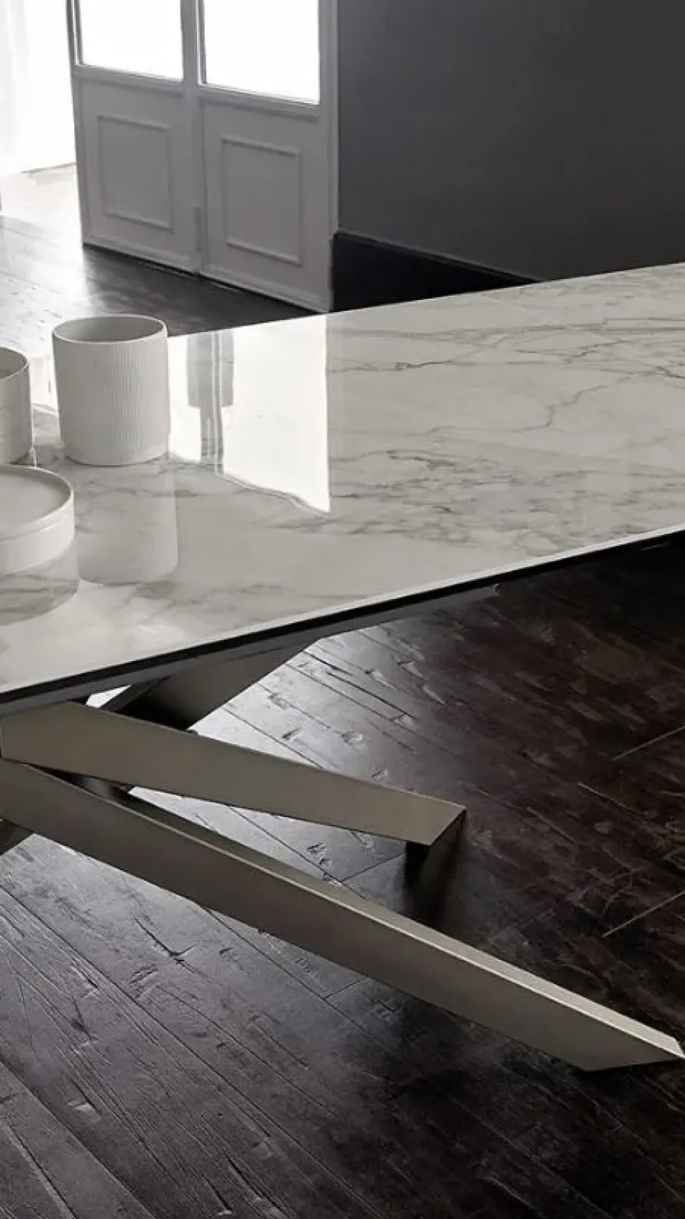 Tavolo Boston Friulsedie in ceramica Rettangolare allungabile