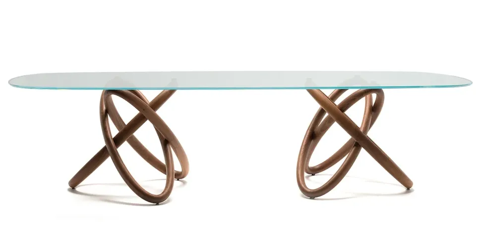 Tavolo Carioca Cattelan italia in vetro Fisso scontato 25%