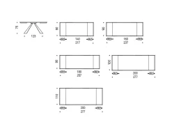 TAVOLO Cattelan Eliot wood SCONTATO a PREZZI OUTLET