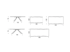 TAVOLO Cattelan Eliot wood SCONTATO a PREZZI OUTLET