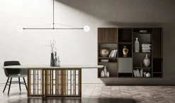 Tavolo con piano in ceramica ovale di Dall'agnese a PREZZO OUTLET