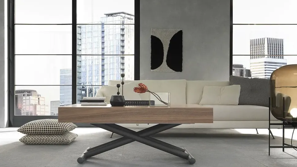 Tavolo con piano in legno sagomato di Altacom a PREZZO OUTLET