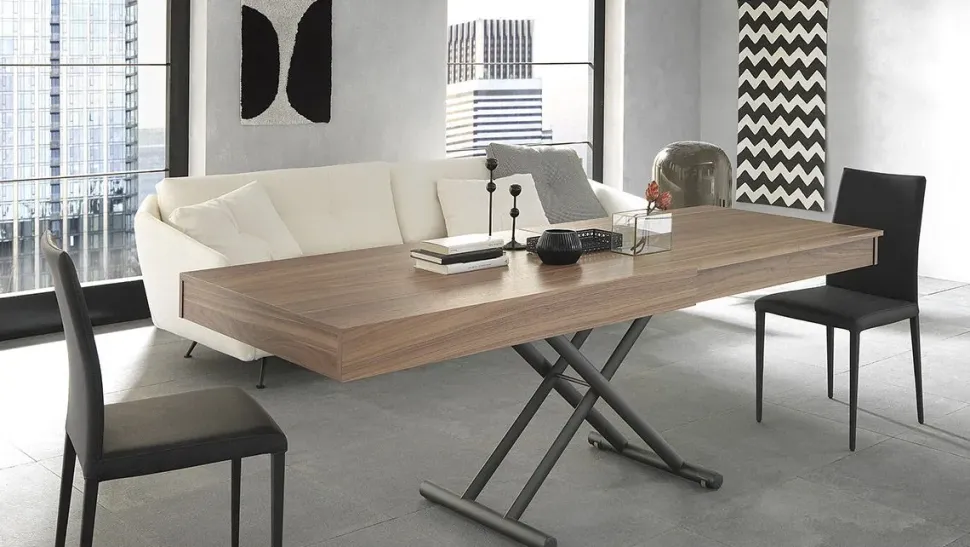 Tavolo con piano in legno sagomato di Altacom a PREZZO OUTLET