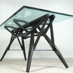 Tavolo con piano in vetro rettangolare di Zanotta a PREZZO OUTLET