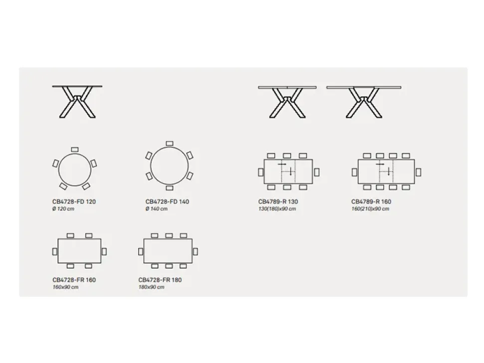 TAVOLO Connubia Mikado SCONTATO a PREZZI OUTLET