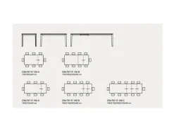 TAVOLO Connubia Pentagon SCONTATO a PREZZI OUTLET