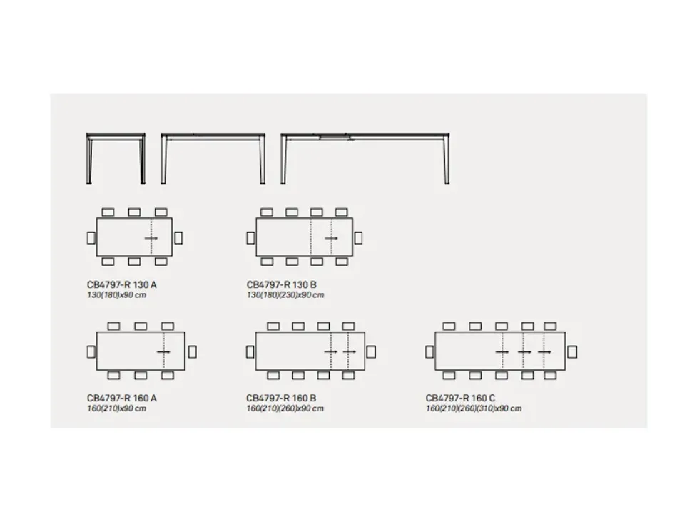TAVOLO Connubia Pentagon SCONTATO a PREZZI OUTLET