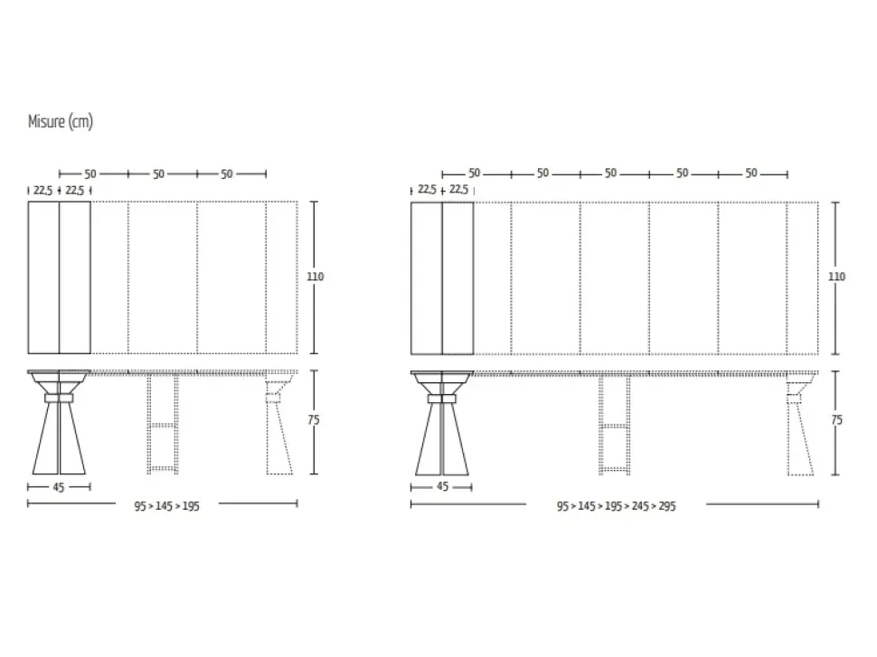 Tavolo consolle modello Genesi Altacom a prezzo Outlet