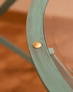 Tavolo Coppia di tavoli riva in ferro e cristallo bisellato Artigianale a prezzo ribassato