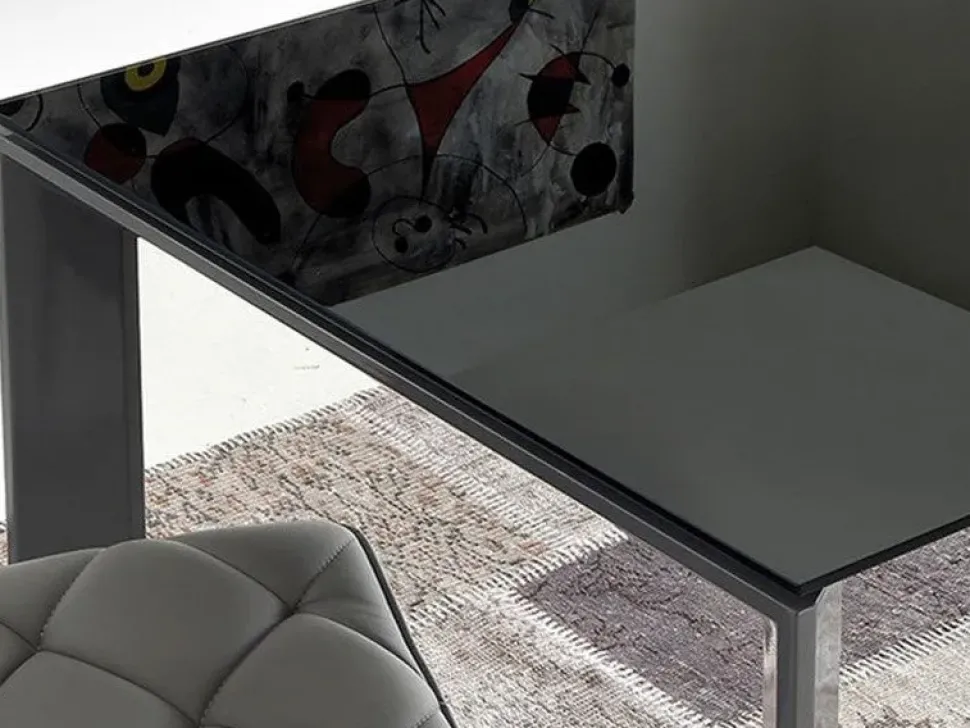 Tavolo Diamante * La seggiola in vetro Rettangolare allungabile scontato 30%