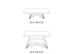 Tavolo Easyline Ray PREZZI OUTLET