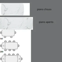 Tavolo ellittico Tavolo modello agata Mobilificio bellutti scontato del 56%