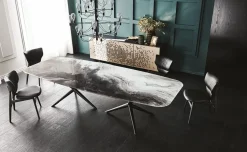 Tavolo fisso Atlantis crystalart Cattelan italia