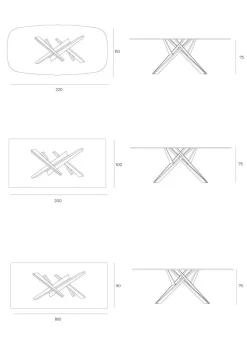 Tavolo fisso Diago di Easyline a prezzo riservato