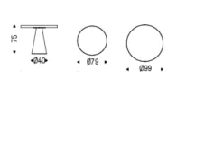 Tavolo fisso Saturno keramik bistrot Cattelan a prezzo scontato