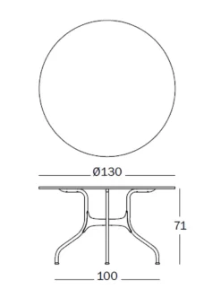 Tavolo fisso Tavolo in marmo  marquinia mila'  magis Magis a soli 1989 Euro