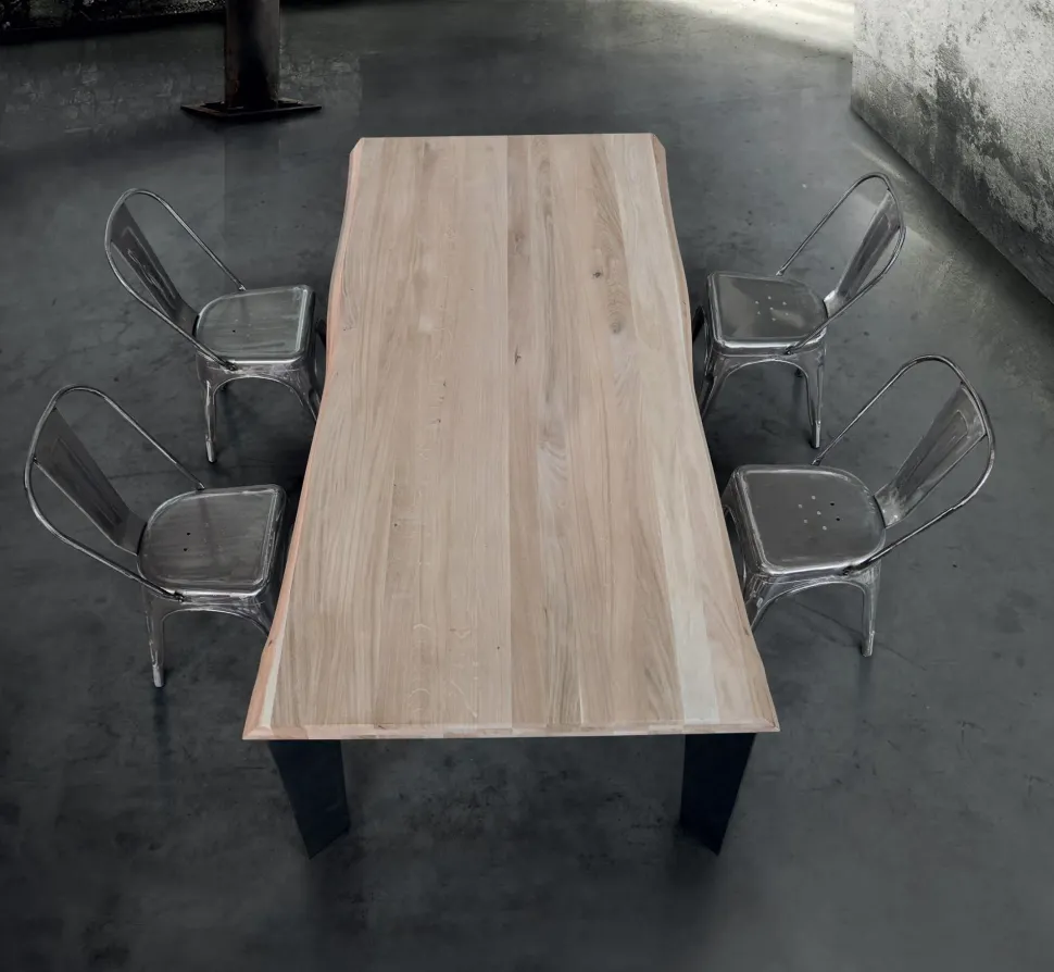 Tavolo fisso Tavolo legno con gambe metallo Collezione esclusiva