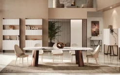 Tavolo fisso Tavolo luxury acciaio e resina  maxi  Md work a soli 9670 Euro