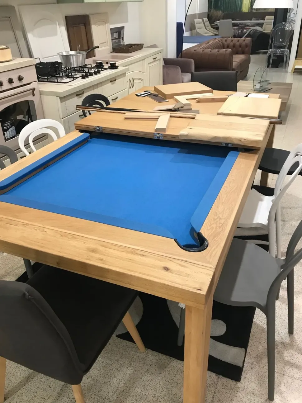 Tavolo fisso Tavolo masso di rovere carambola Artigianale a prezzo scontato