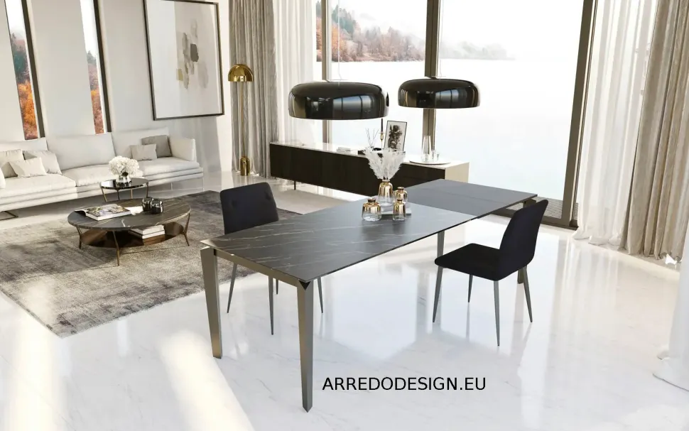 Tavolo Freccia Zamagna in laminato Rettangolare allungabile scontato 30%