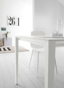 Tavolo Fusion Pointhouse in vetro Allungabile