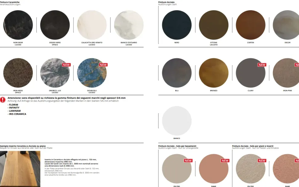 Tavolo Gemini Alta corte in legno Fisso scontato 35%