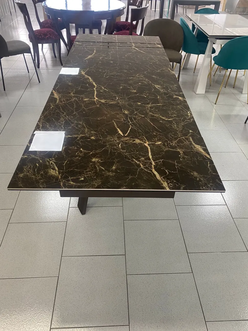 Tavolo Gress porcellanato allungabile Md work in metallo Allungabile