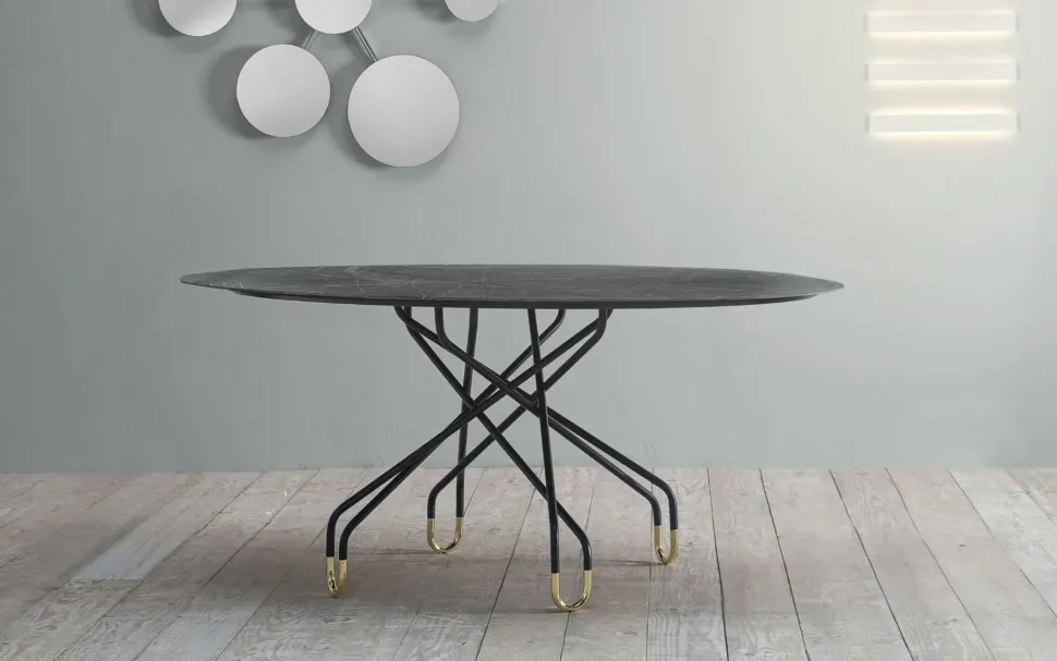 Tavolo in altri materiali rotondo Archimede * Ambianceitalia a prezzo scontato