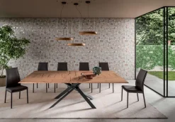 Tavolo in altri materiali rettangolare 4x4 allungabile legno Ozzio a prezzo scontato