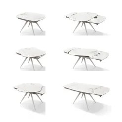 Tavolo in ceramica ellittico Tavolo ceramica allungabile  Md work in offerta outlet