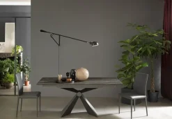 Tavolo in ceramica rettangolare Sintesi Altacom in offerta outlet