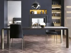 Tavolo in ceramica rettangolare Circle Zamagna a prezzo ribassato