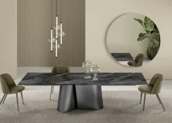 Tavolo in ceramica rettangolare Tavolo kimono – bontempi casa Bontempi in offerta outlet