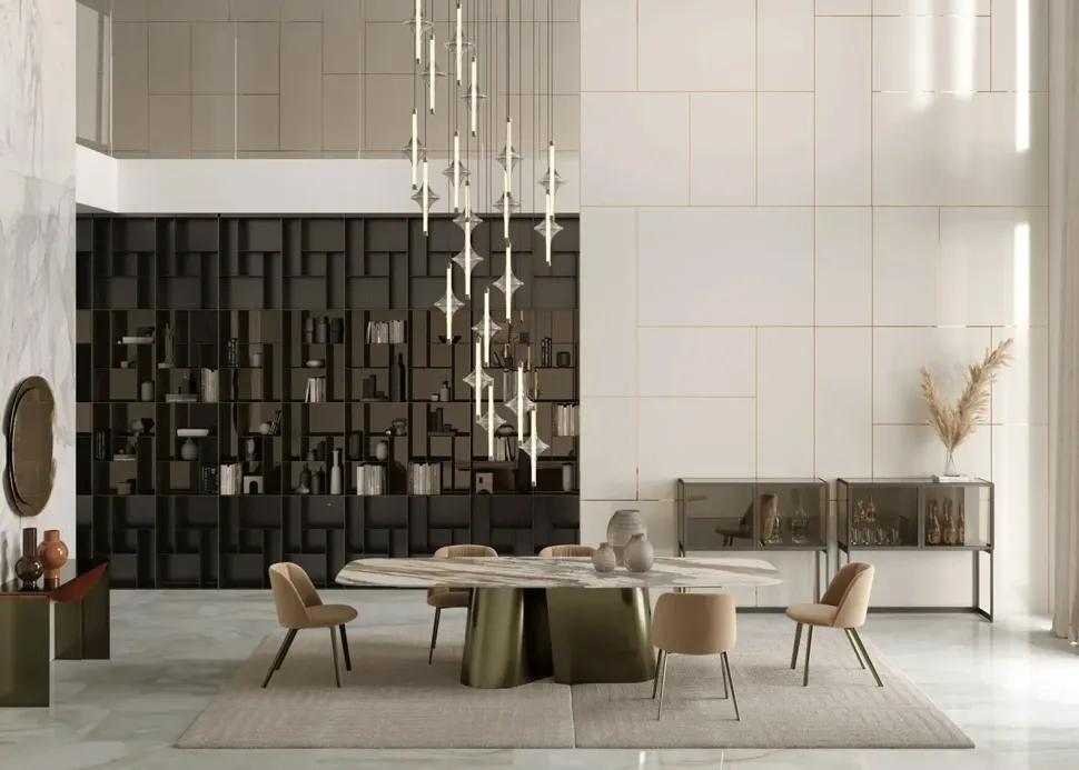 Tavolo in ceramica rettangolare Tavolo kimono – bontempi casa Bontempi in offerta outlet