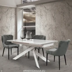 Tavolo in ceramica rettangolare Tempor 1758 Collezione esclusiva a prezzo scontato