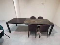 Tavolo in ceramica rettangolare Zenith t91 Friulsedie a prezzo ribassato