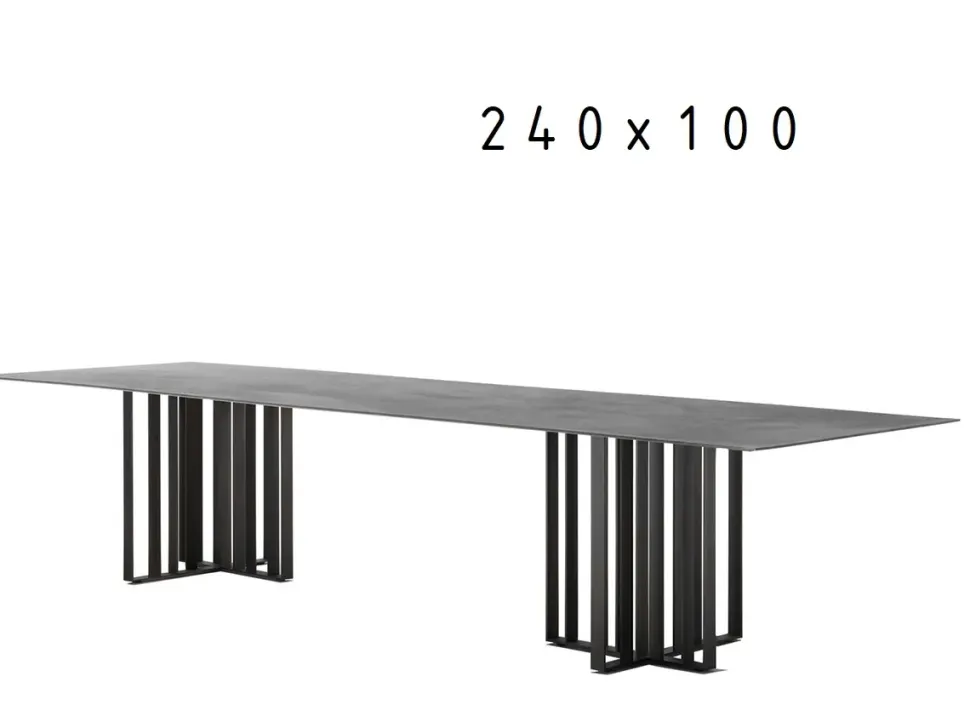 Tavolo in laccato rettangolare Shade lema Lema in offerta outlet