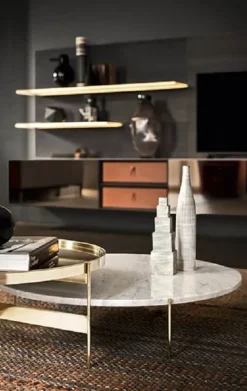 Tavolo in laccato rotondo Abaco Pianca a prezzo ribassato