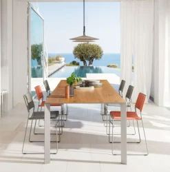 Tavolo in laminato quadrato Akashi Midj a prezzo scontato