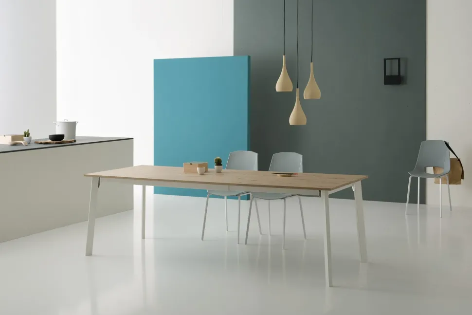 Tavolo in laminato rettangolare Krono 160 basic Point house in Offerta Outlet