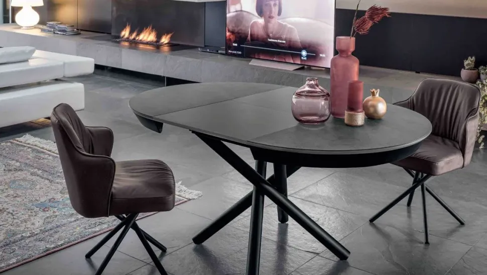 Tavolo in laminato rettangolare Fahrenheit round Altacom a prezzo scontato