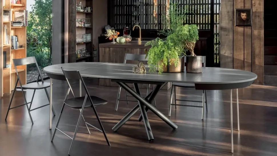 Tavolo in laminato rettangolare Fahrenheit round Altacom a prezzo scontato