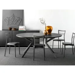Tavolo in laminato rotondo Giove Connubia in offerta outlet