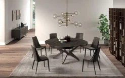 Tavolo in legno e resina rotondo Big round Ozzio a prezzo scontato