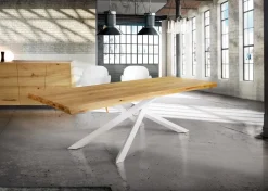 Tavolo in legno e resina rettangolare Tavolo massello Collezione esclusiva a prezzo ribassato