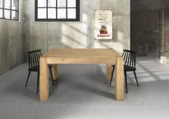 Tavolo in legno rettangolare Forest Md work in offerta outlet