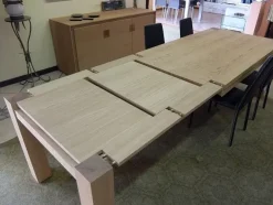 Tavolo in legno rettangolare Rovere Zilio a prezzo ribassato