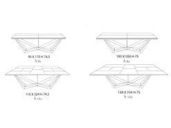 Tavolo in legno rettangolare Fil8 Ozzio a prezzo ribassato