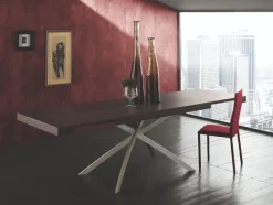 Tavolo in legno rettangolare Twist Zamagna a prezzo ribassato